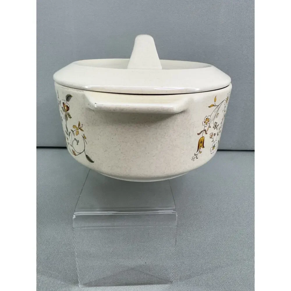 Vintage Lenox Temper-Ware Merriment 1.25 Qt Casserole Dish w Lid Vegetable